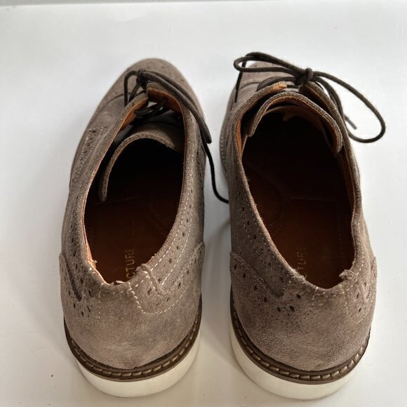 Structure Preston Lace Up Oxfords Mens Size 9 Gray Leather Shoes‎ Work Career - Picture 4 of 8